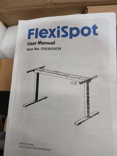 Flexispot Electric Sitting/Standing Desk Frame - Black (Model: E6EB) image 3