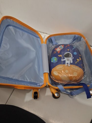 2PC COSTWAY Kids Luggage Set Rolling Suitcase & Backpack - BLUE - (MODEL:BG51209) image 6