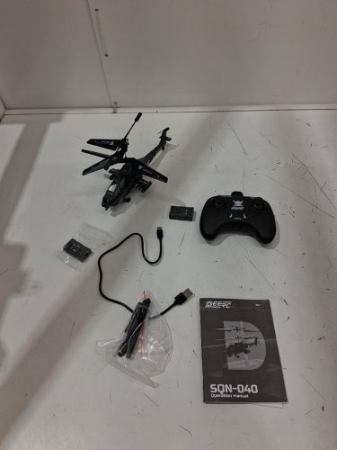 deerc rc helicopter - 3 speeds - 26min runtime - black (model: sqn-040) image 3