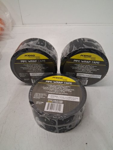 3 king innovation Corrosion Protection Pipe Wrap Tape - 2" x 100ft - black (86080) image 2
