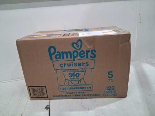 128PK PAMPERS CRUISERS 360 BABY DIAPERS - SIZE 5 image 2