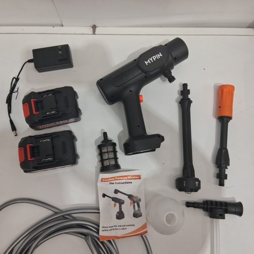mypin Portable Cordless Pressure Washer - 600PSI, 6-in-1 Nozzle, with Standard Nozzle - black image 4