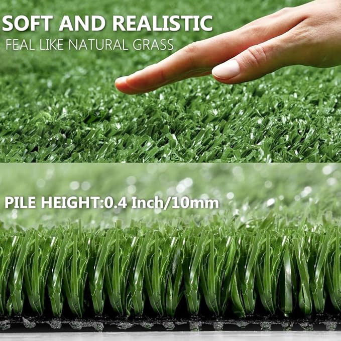 LANART Deluxe Artificial Turf Faux Grass Rug - 6FT x 8FT - Grass (Model: 1588523) image 2