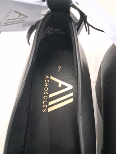 Woman's Aerosoles Casual Business Shoes Wedges - W:7 - Black (Style:22TRIXIEW25) image 4