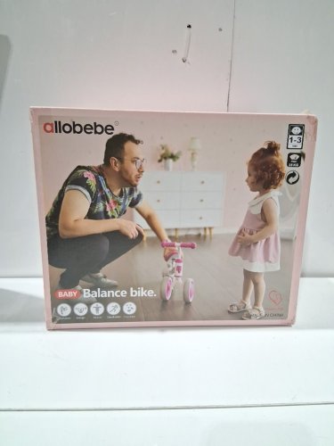 Baby allobebe adjustable balance bike - 55lb cap - pink - (Model: WB0601) image 2