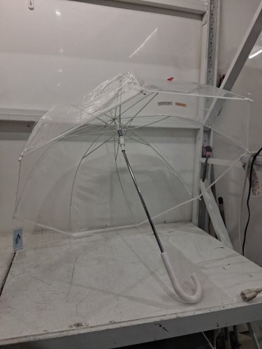 the Weather station bubble dome clear umbrella - 52" arc - White (model: ws510-white) image 3