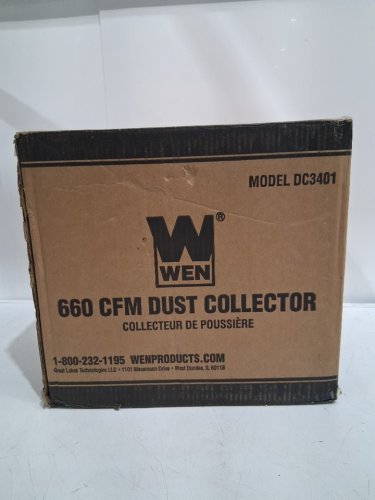 Wen Rolling Dust Collector with 12-Gallon Bag and Optional Wall Mount - 5.7a - orange/black (model: dc3401) image 2