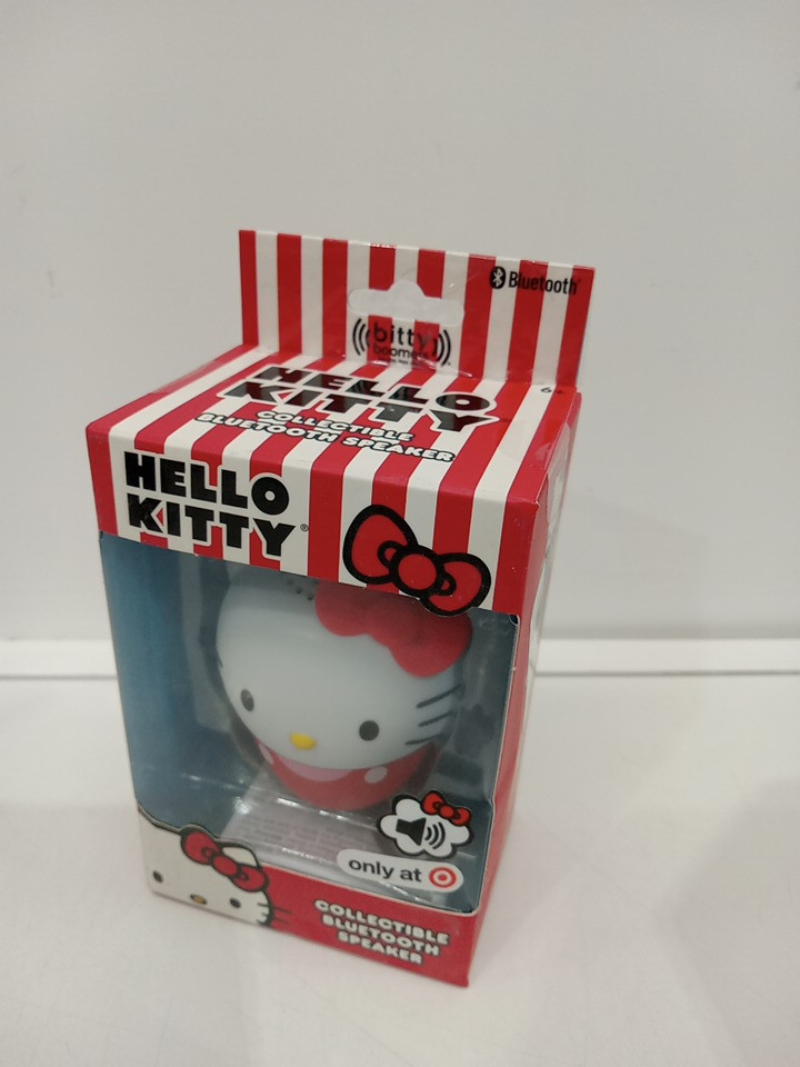 Bitty Boomers Hello Kitty Collectible Bluetooth Speaker - 2.5" - red / white (Model: SIL-35089) image 2