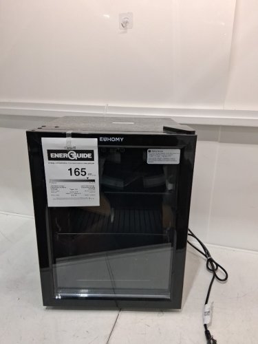 euhomy 60 can mini fridge with adjustable shelves - 1.6cu.ft. - black - (model: br001-60) image 5