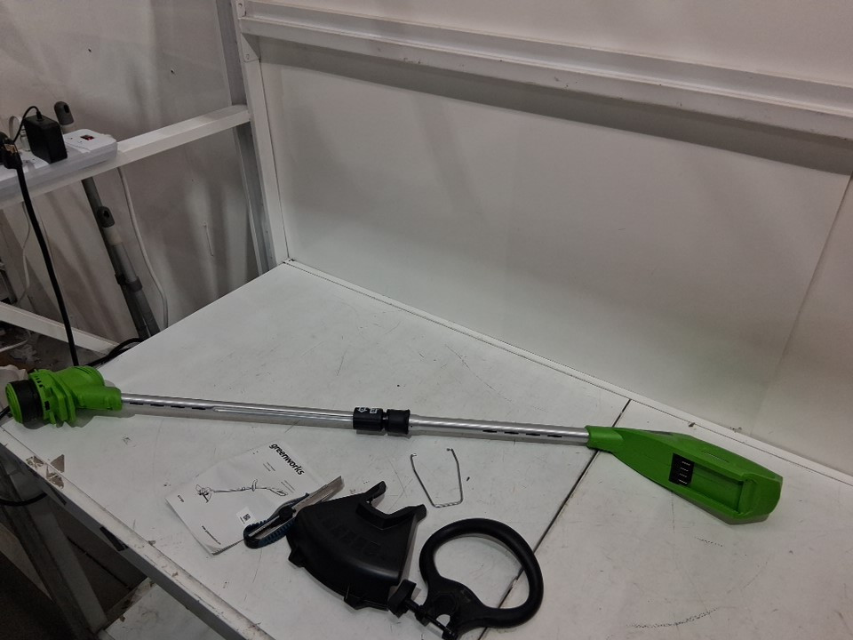 Greenworks *tool only* Cordless String Trimmer with adjustable handle - compatible with 40V greenworks battery - *tool only* - 12"- green/black (Model: stf309) image 4