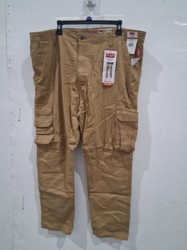 Men's Wrangler Five Star Free to Stretch Regular Taper cargo pants - 42w x 30l - Tan (Style: 10G7DYWBA) image 2