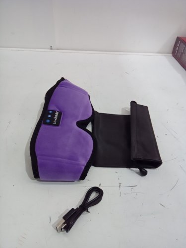 MUSICOZY BLUETOOTH SLEEPING HEADPHONES EYE MASK - purple image 3