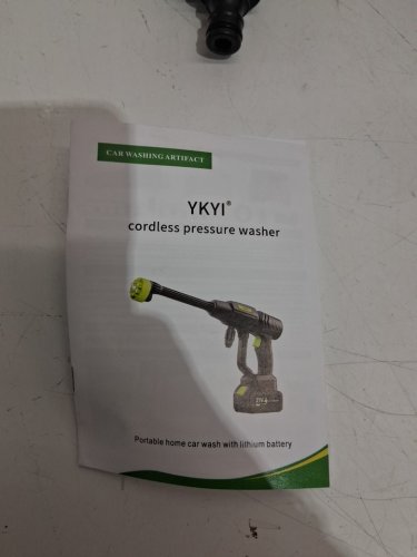 YKYI 6-IN-1 Cordless Pressure Washer - 3GPM 1200PSI - BLACK/GREEN image 4