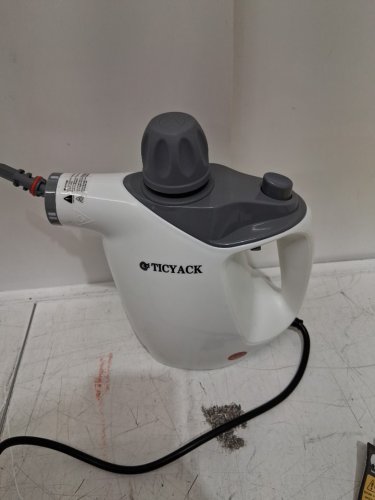 TICYACK HANDHELD STEAM CLEANER WITH ACCESSORIES & SAFETY LOCK - WHITE (MODEL: EM-316) image 8