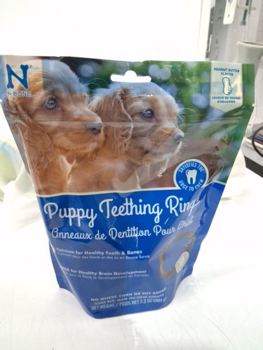 6PK N-Bone Puppy Teething Rings - Peanut Butter Flavor image 3