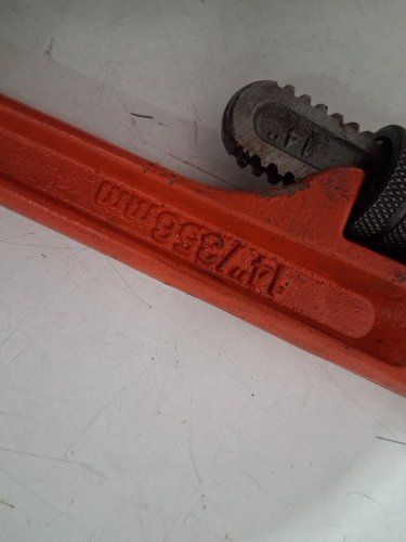 Task Tools Pipe Wrench, 14", ORANGE  (MODEL:T25436) image 4