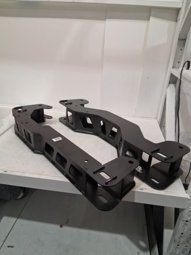 2PC FORD F-150 SUSPENSION LIFT BRACKETS - Black (Model: 94003741E/94003740E) image 2