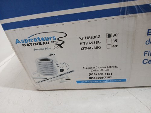 aspirateurs first quality central vacuum kit with telescopic wand and accessories - 30ft hose (model: kitha338g) image 2