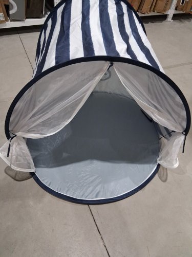 babymoov anti-uv baby & toddler pop-up sunshade shelter with upf 50+ protection - blue stripe (model: ao38217) image 3
