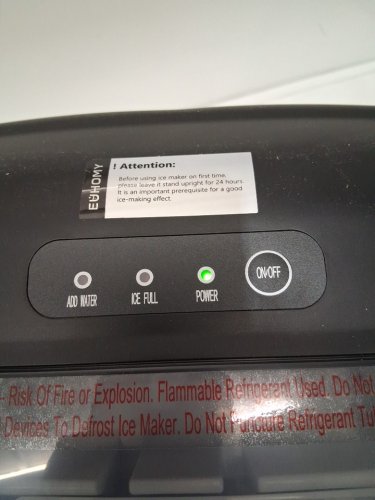EUHOMY COUNTERTOP ICE MAKER MACHINE - MAKES 26LB/DAY - BLACK (MODEL: IM-06D / IM001-BBL-CAEH) image 5