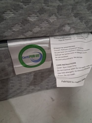 Certipur-us Tri Folding Foam Polyester Blend Mattress Pad - 75" x 25" x 4" - grey image 4