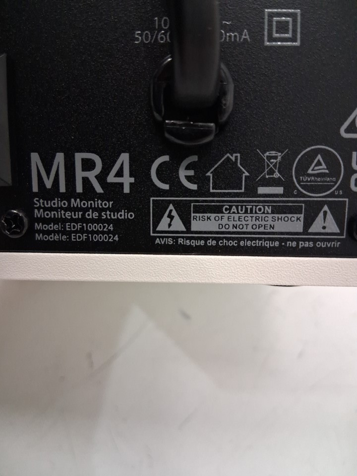 1pr Edifier MR4 Powered studio monitor speakers near-field monitors - 4" - White (Model: EDF100024) image 5
