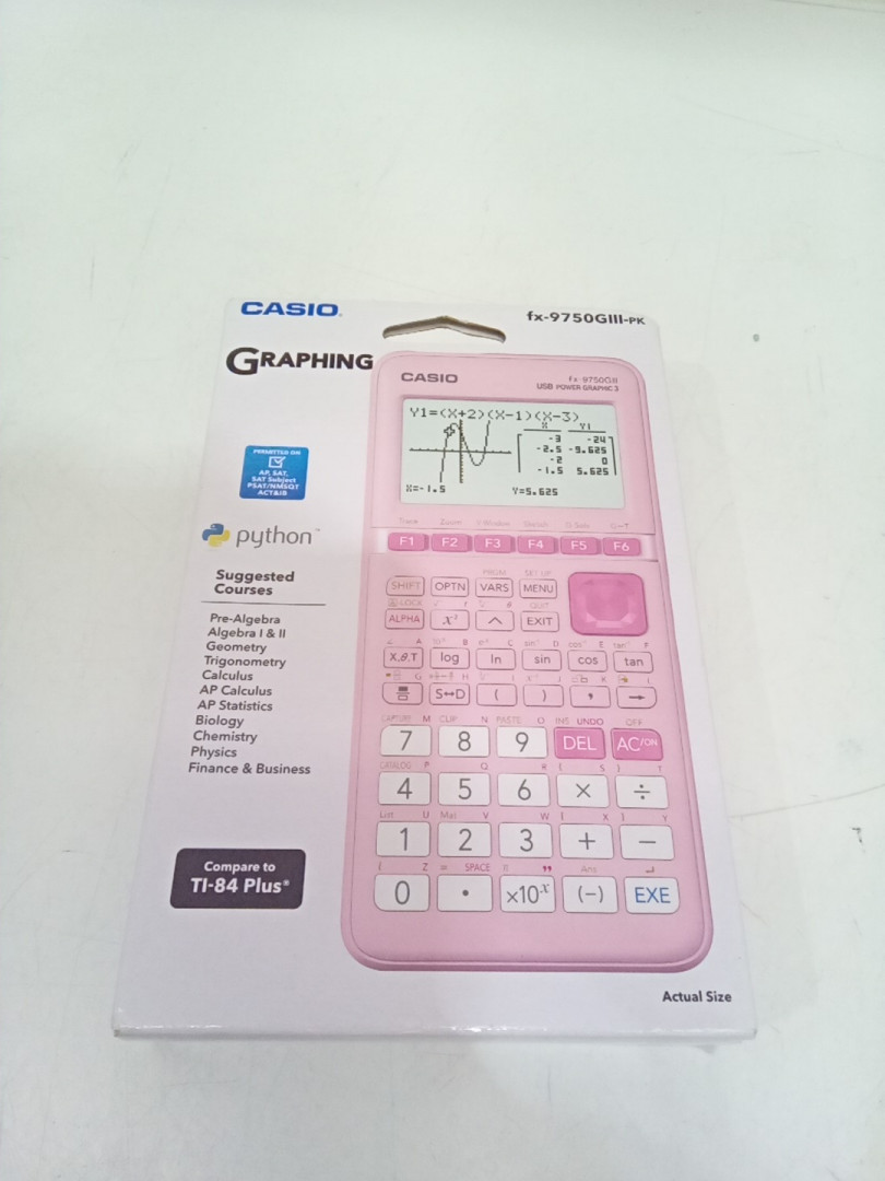 Casio Graphing calculator with 3MB Flash memory - Sakura Pink (model: FX-9750GIII-PK) image 2