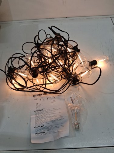 outdoor Solar String led Lights with Shatterproof Bulbs - 60FT - black image 2