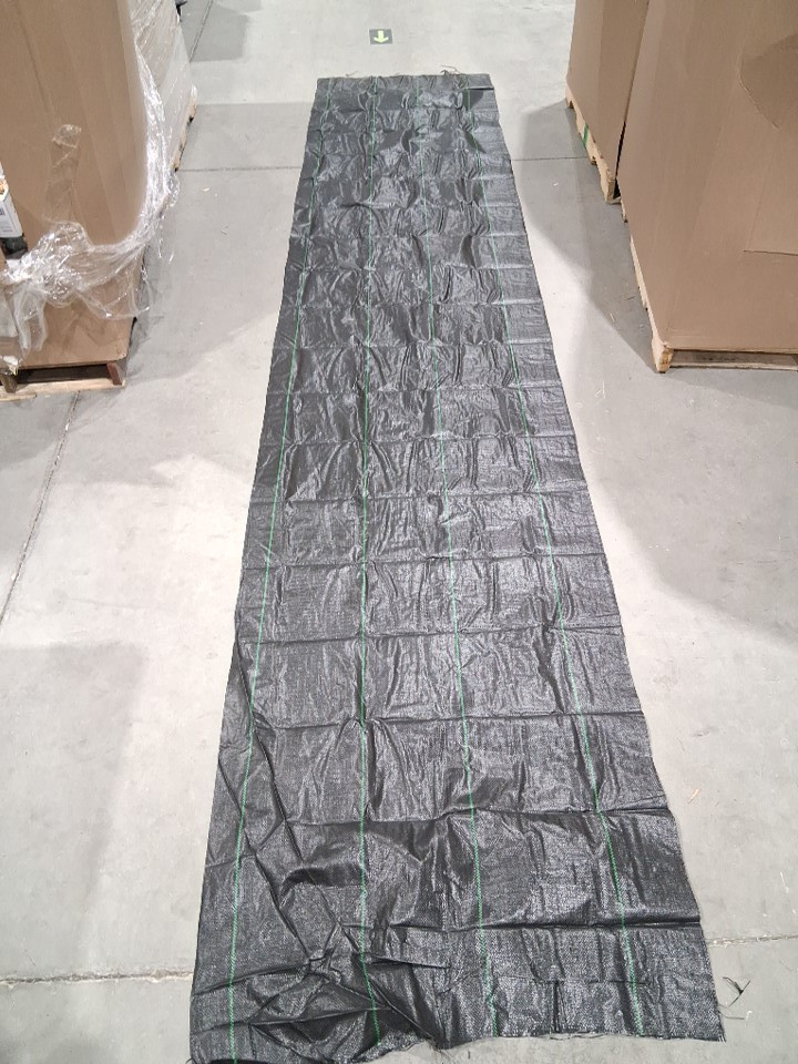 Heavy Duty Weed Barrier Landscape Fabric - 15FT X 6FT - BLACK - (MODEL: 6*100ft90) image 2