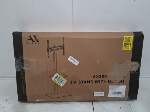 AX WABER universal adjustable tv stand and mount - 47.5" - 59.3" x 27" x 65" - white (model: ax2006tw) image 3