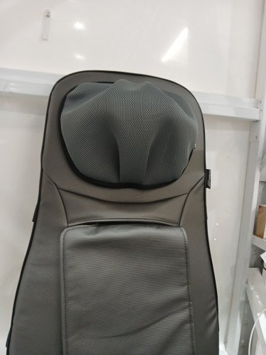 snailax shiatsu neck, shoulders & full back kneading shiatsu/rolling massager with heat - grey (model: sl-233) image 3