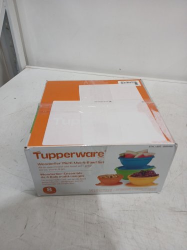 8pc tupperware Wonderlier Collection Food Storage Containers - blue/green/yellow/orange-(model:1995488) image 4