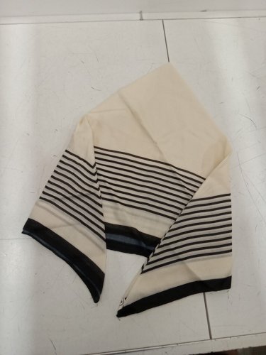 women's Multi-purpose scarf - 35" - white/black image 3