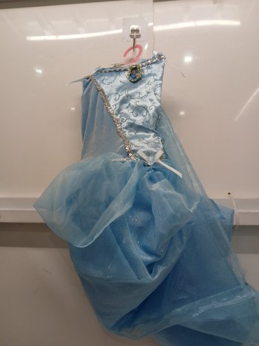 2PC TODDLER GIRLS DISGUISE DISNEY CINDERELLA COSTUME - SMALL (4-6) - BLUE image 2