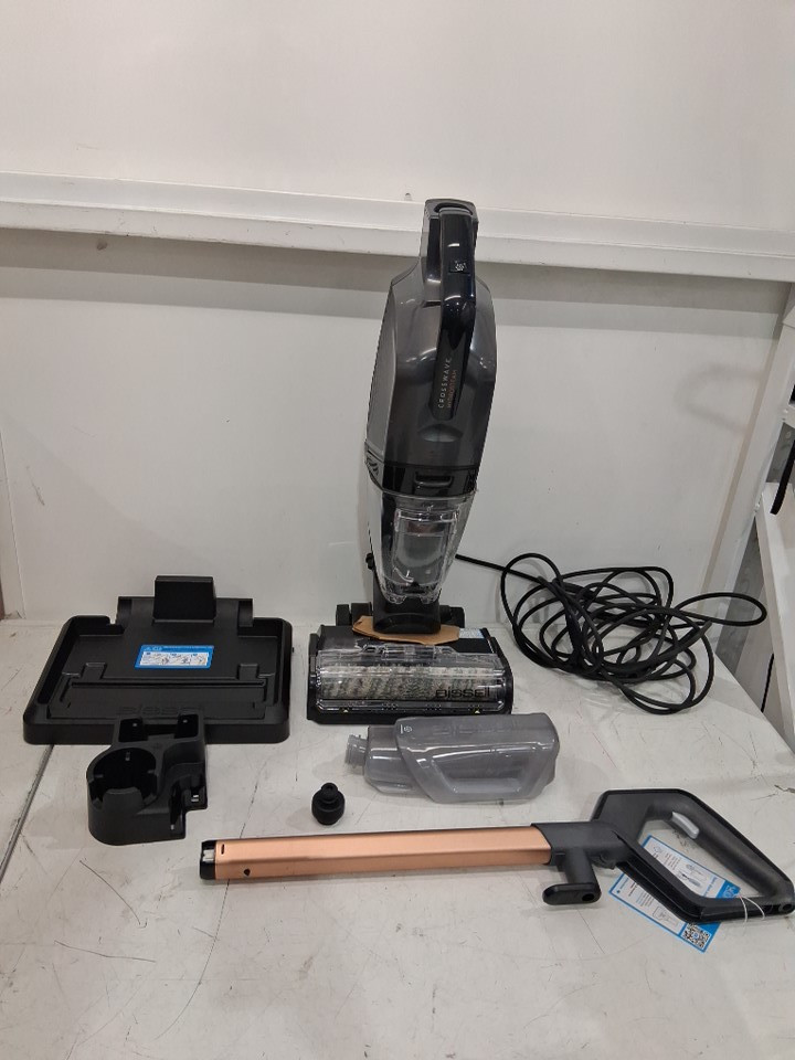 Bissell crosswave hydrosteam plus multi surface wet & dry vacuum - grey/gold (model: 3515b) image 3