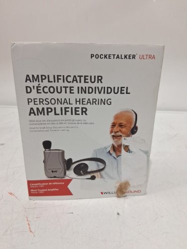 WILLIAMS SOUND pkt d1 PERSONAL ULTRA duo pack HEARING AMPLIFIER POCKETALKER  - SILVER (model: PKTD1-EH) image 2
