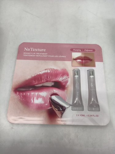 2PK NUTEXTURE BOUNCY LIP TREATMENT - HYDRATING/PLUMPING - 10ML/EACH - CLEAR image 2