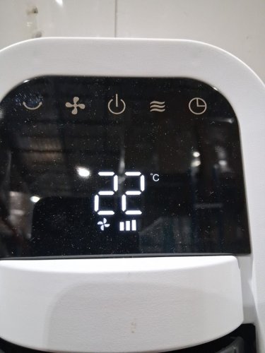 omnibreeze premium 38" Rotating tower fan with wifi CONTROL, 5-SPEEDS & REMOTE - white/BLACK (model: 5333021/dc2313r-g) image 4