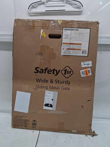 SAFETY 1ST WIDE AND STURDY METAL SLIDING GATE - EXPANDS 40" to 60" x 26.5" - WHITE (MODEL: GA089CDEC1ZQ) image 2