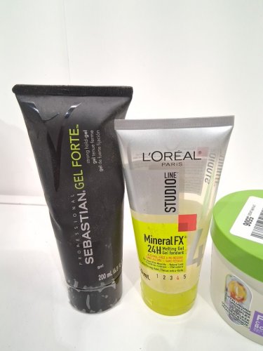 3 ASSORTED HAIR STYLING GELS - ASSORTED BRANDS, SIZES AND TYPES - PROFESSIONAL SEBASTION / L'OREAL PARIS / GARNIER FRUCTIS image 3