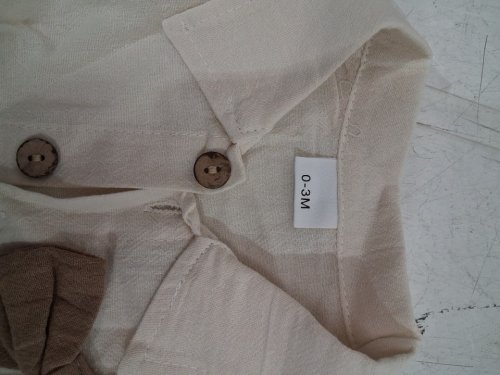 3PC Infant Baby Boy Gentleman Outfit - 0-3M - BROWN\WHITE image 3