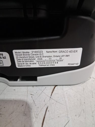 GRACO 4EVER 4-IN-1 CONVERTIBLE FROM INFANT TO TODDLER CAR SEAT with WASHABLE SEAT COVER - 4-120lb capacity - DREW STYLE /navy blue (MODEL: 2168323) image 12