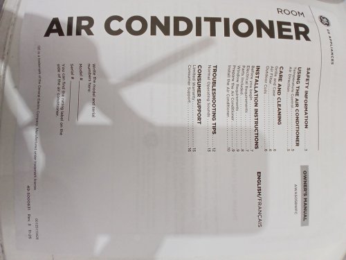 GE Appliances Electronic Window Air Conditioner - 5,000 BTU - 150SQ.FT - white (Model: AWAS05BWFC) image 9