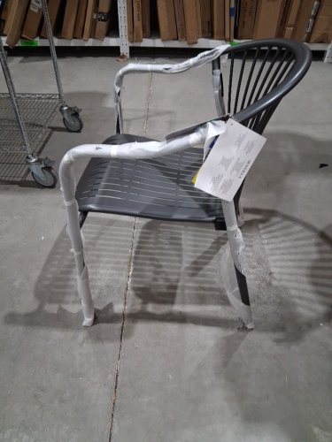 Sunvilla Commercial Stacking Bistro Chair - 30.5" - grey image 4