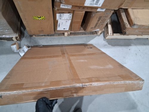3-Panel Outdoor Air Conditioner Fence Screen - 32" x 38" - brown (model: 8114) image 5