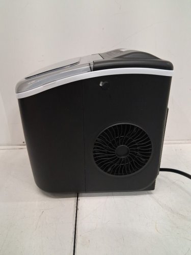 EUHOMY COUNTERTOP ICE MAKER MACHINE WITH HANDLE, BASKET AND SCOOP - MAKES 26LB/DAY - BLACK (MODEL: IM001-BBL-CAEH) image 7