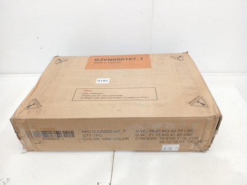 Sikaic Rattan Corner Nightstand with Charging Station - 49" x 17.7" x 15.6" - Brown (Model: DJVN000167) image 3
