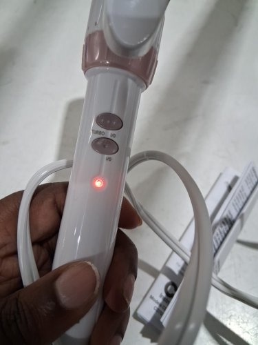 Conair Double Ceramic 1-1/2" Curling Iron Creates Soft Waves and Curls - white/pink (MODEL: CD703lc) image 4