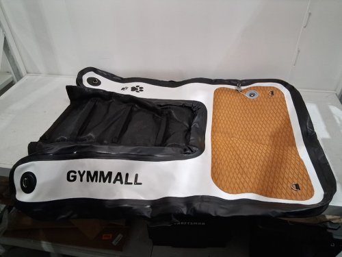 gymmall inflatable floating pet ramp-nonslip-durable-48"L x 40"W-black/white/brown (model: ramp-120*100-Black) image 4