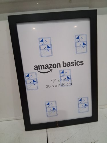 Amazon Basics Wood Poster Rectangular Frame - 12" x 18" - black image 3
